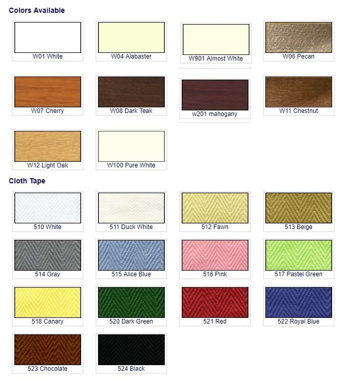 Wood color choices