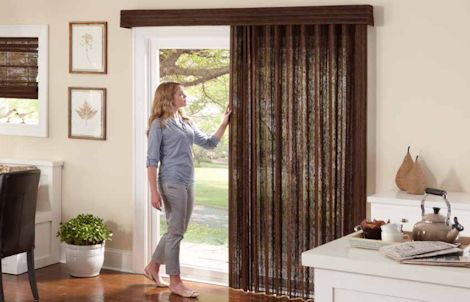 Averte Natural fold shades with a beautiful room setting