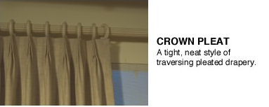 Drapery Style Crown Pleat