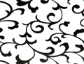 Delano Scroll White Black