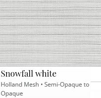Holland Mesh Snowfall White