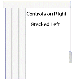 Controls on the right w/stacked on left