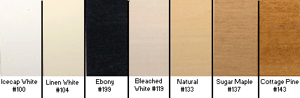 Wood Sample colors